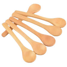 Set De 6 Cucharas de Bambú Reutilizables para Pebre, Dips, Salsas