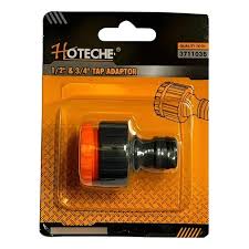 Tap Adaptador de Manguera Jardín 1/2" y 3/4" Hoteche